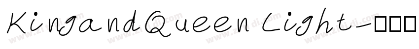 KingandQueen Light字体转换